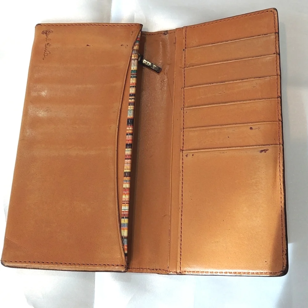 Paul Smith Wallet Genuine Leather Tan‎ Vintage